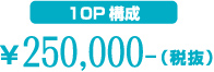 10P構成¥250,000-（税抜）